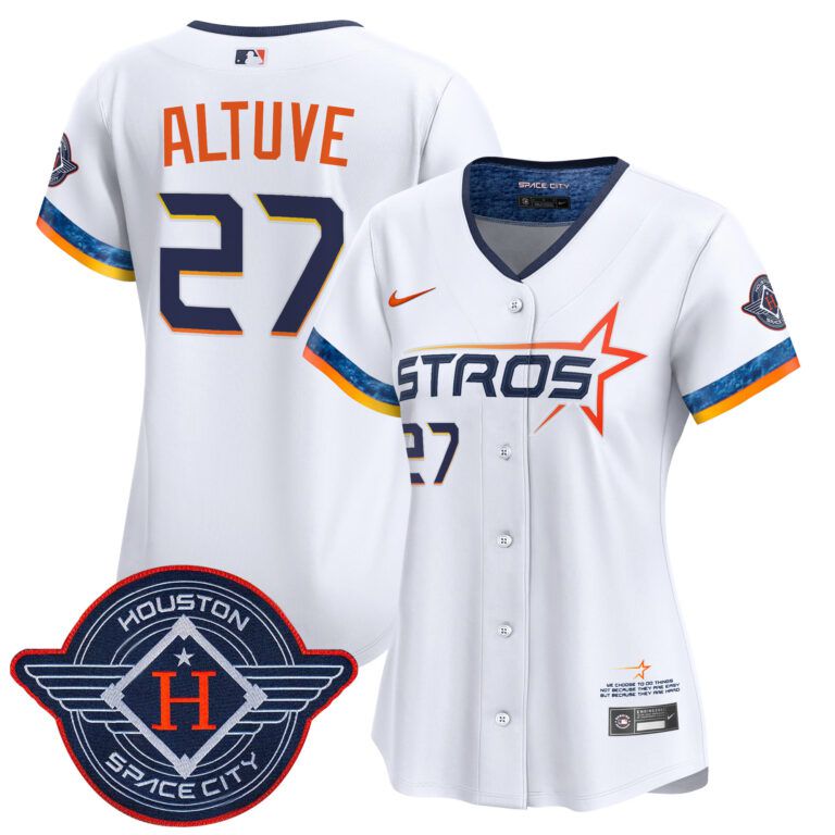 Women Houston Astros #27 Altuve white 2025 City Connect Vapor Premier Limited Jersey->women mlb jersey->Women Jersey